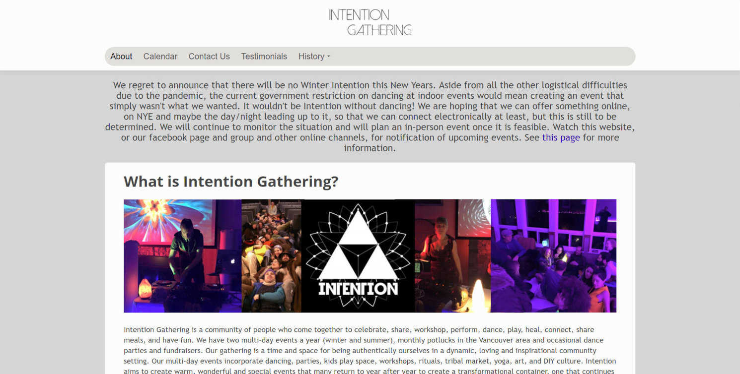 Intention Gathering - main screenshot